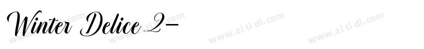 Winter Delice 2字体转换